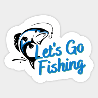Fishing Club - Let's Go Fishing Sticker